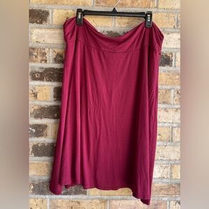 5 for $25🔥Meri Skye Magenta Jersey Knit Skirt 2X